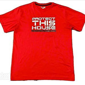 Under Armour Men's Protect This House Heatgear T-Shirt Red Large